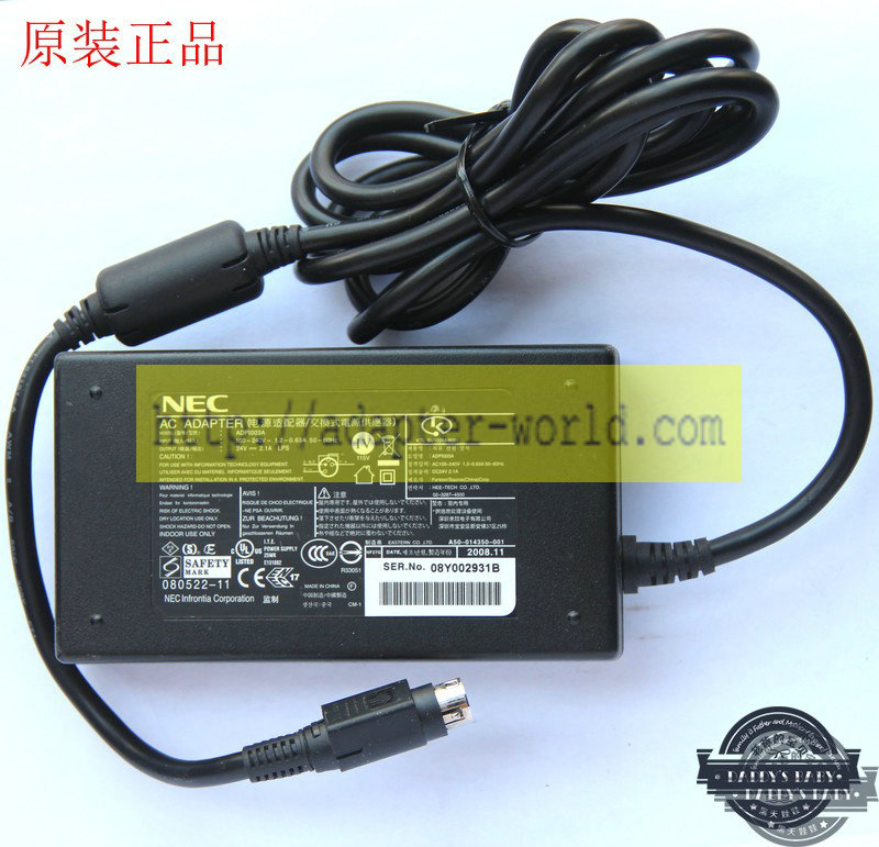 *Brand NEW* NEC 24V2.1A (50W) for ADP1003A AC Adapter POWER SUPPLY